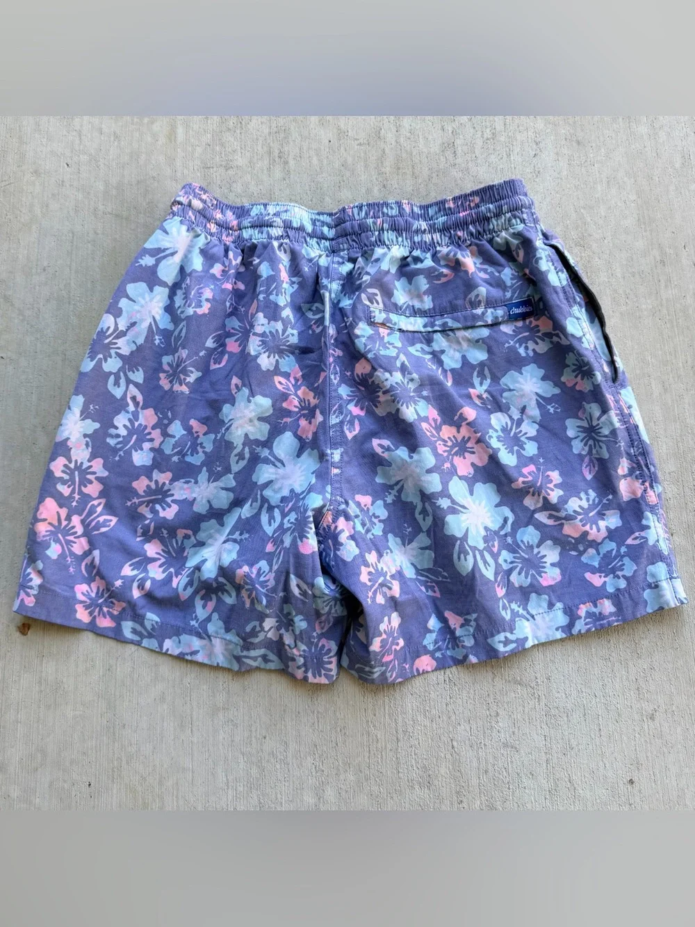 Chubbies Swim Trunks Floral All Over Print Size Small